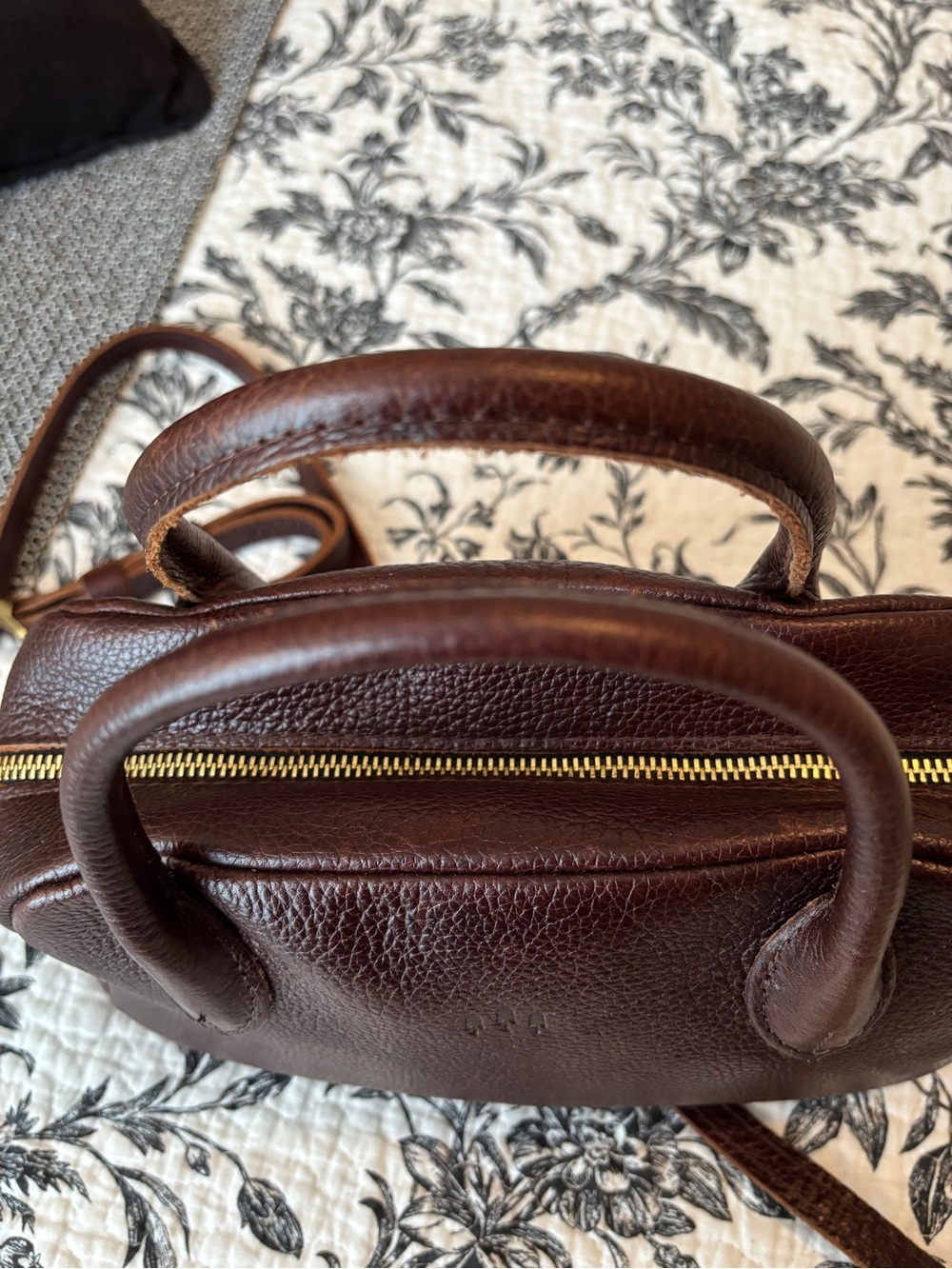 Portland Leather Goods Grace Crossbody Bag in Coldbrew- Premium - Picture 4 of 7